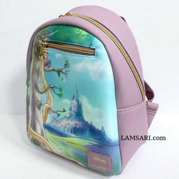 Loungefly Disney Tangled Painted Landscape Mini Backpack main image 5